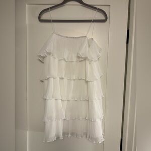 NWOT Medium Shein White Tiered Dress